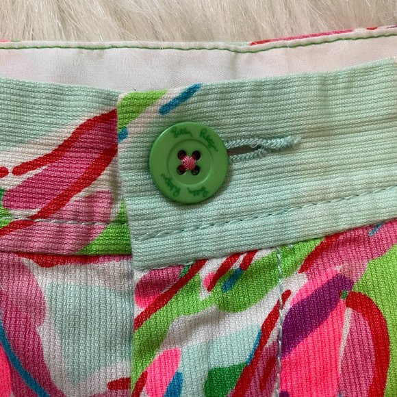 Lilly Pulitzer Buttercup Floral Scalloped Shorts - Picture 4 of 8